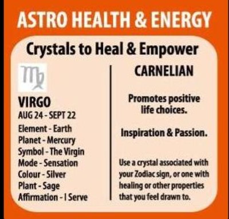 Zodiac Keyring - Carnelian Virgo (Set of 6)