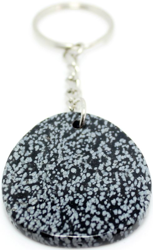 Zodiac Keyring - Snowflake Obsidian Capricorn (Set of 6)