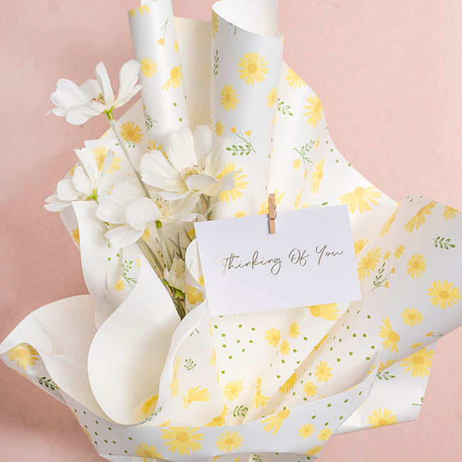 Gold Foil Card & Envelope Thinking of You Pack25