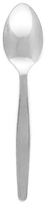 Set of 12 elegant Austwind dessert spoons with satin-handle finish, made from durable rust-resistant stainless steel.