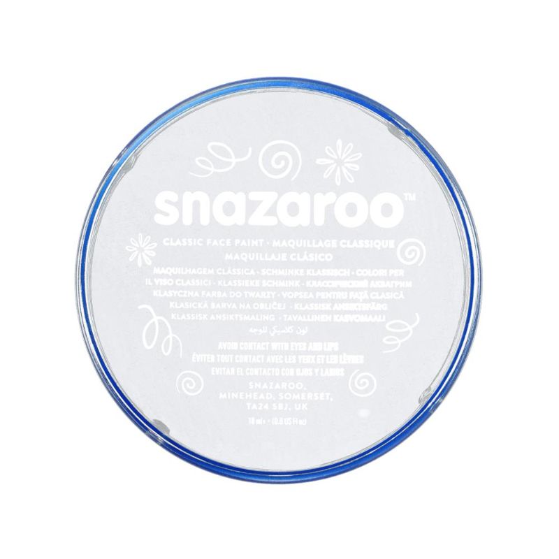 SNAZAROO FACE PAINT 18ML POT - WHITE