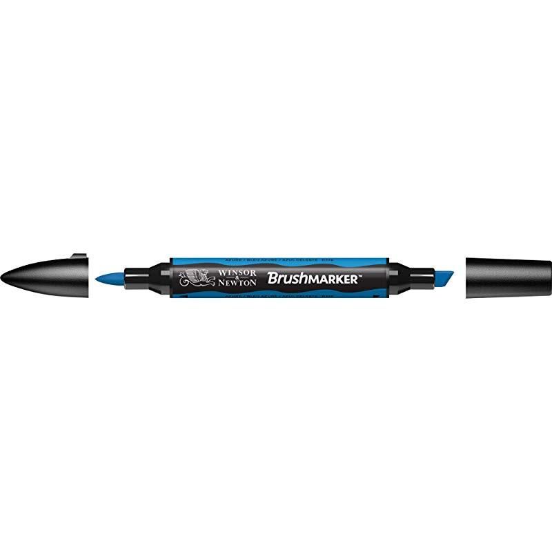 WINSOR & NEWTON NON-TOXIC TWIN -TIPPED BRUSHMARKERS - AZURE (B346)
