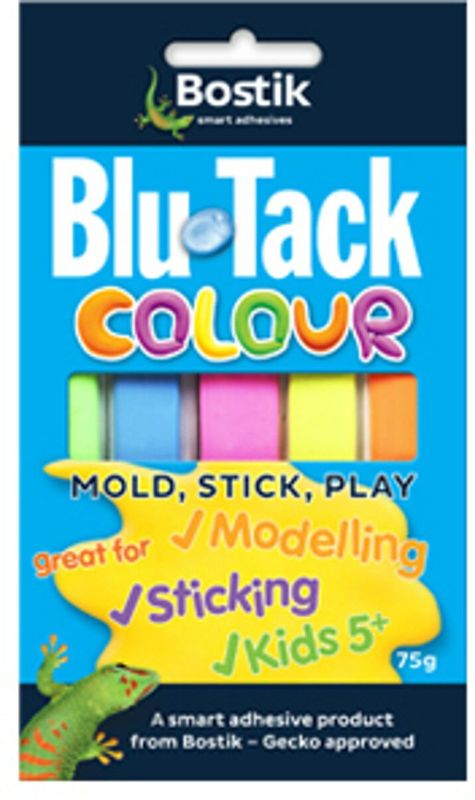 BOSTIK BLU TACK COLOUR 75G -