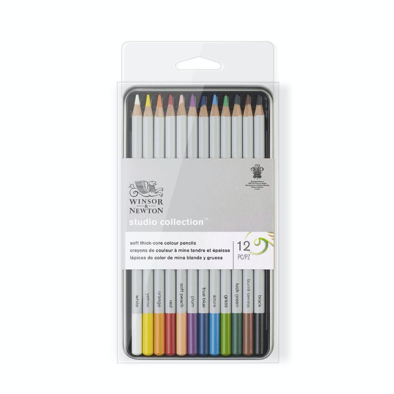 WINSOR & NEWTON STUDIO COLOURED PENCIL TIN -