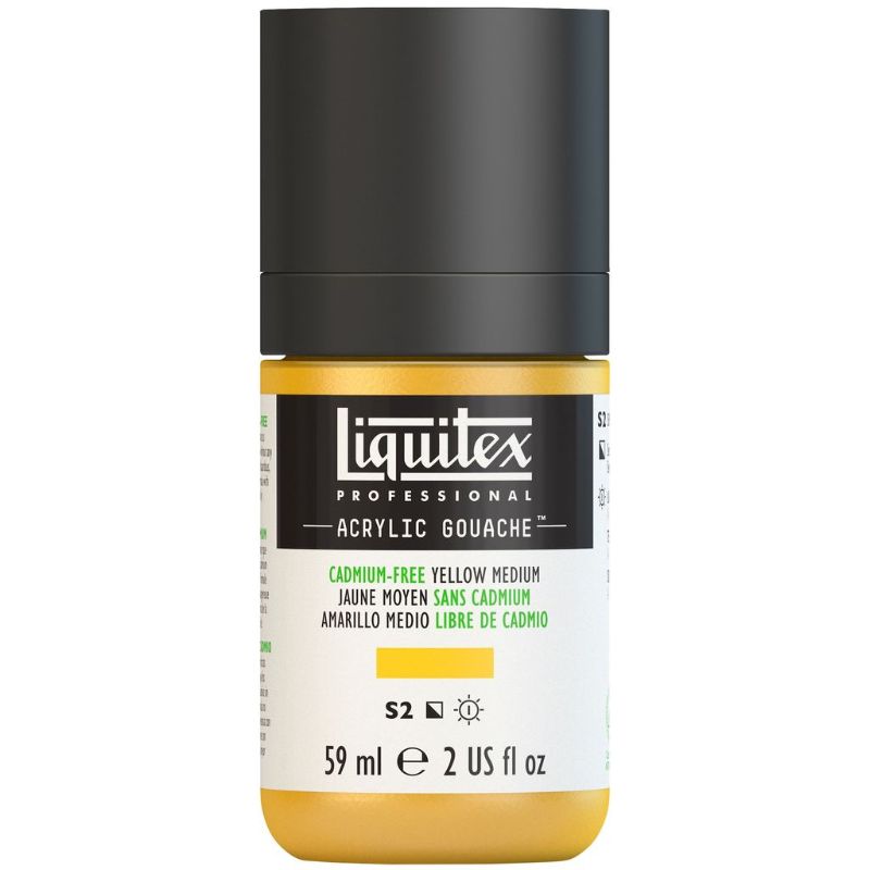 LIQUITEX PROFESSIONAL ACRYLIC GOUACHE 59ML - YELLOW MEDIUM 890 S2