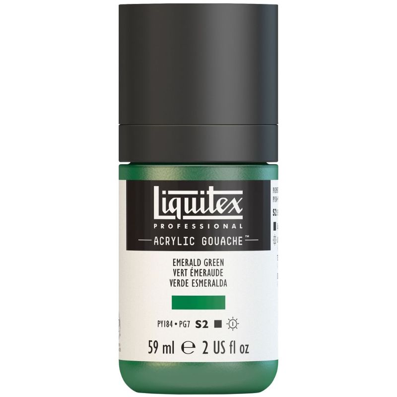 LIQUITEX PROFESSIONAL ACRYLIC GOUACHE 59ML - EMERALD GREEN 450 S2