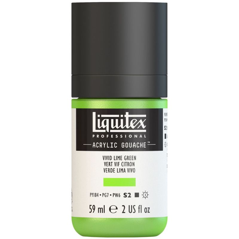 LIQUITEX PROFESSIONAL ACRYLIC GOUACHE 59ML - VIVID LIME GREEN 740 S2