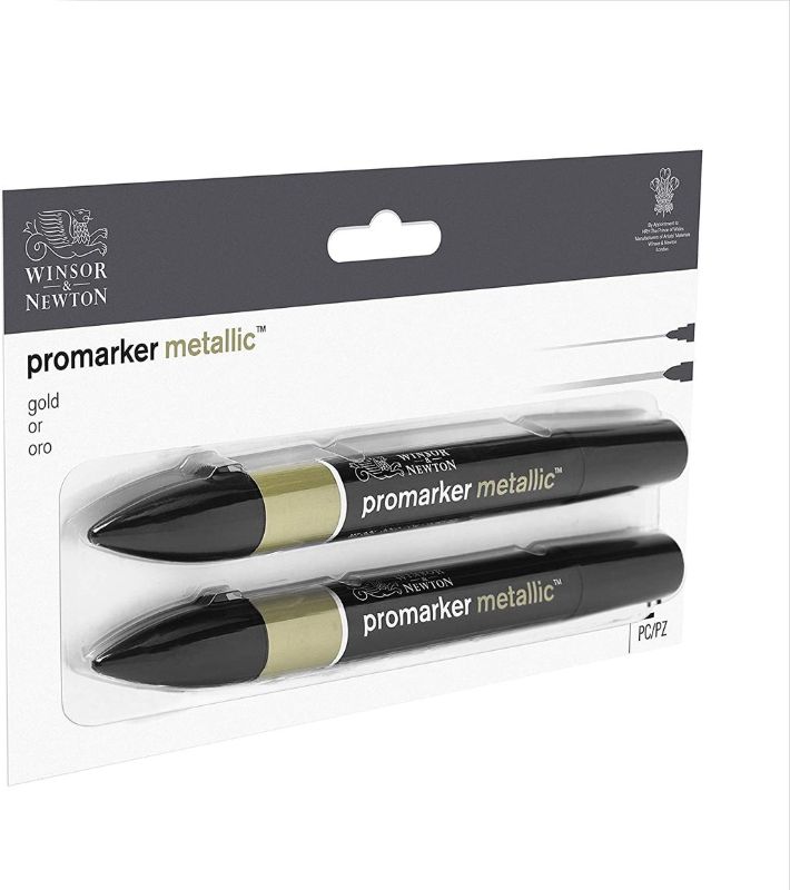 WINSOR & NEWTON METALLIC MARKER GOLD X2 -