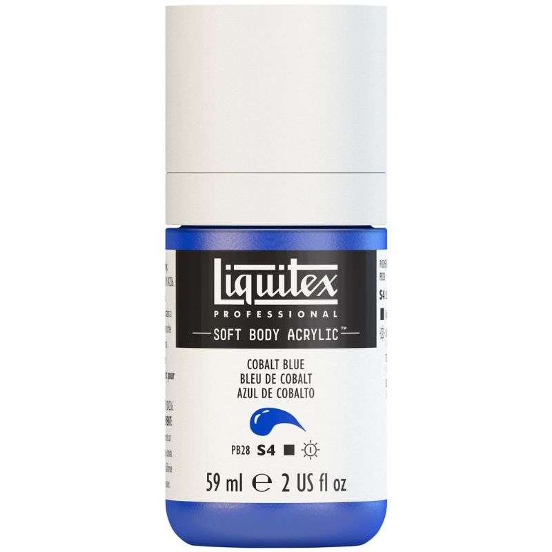 LIQUITEX PROFESSIONAL SOFT BODY ACRYLIC PAINT 59ML - COBALT BLUE 170 S4