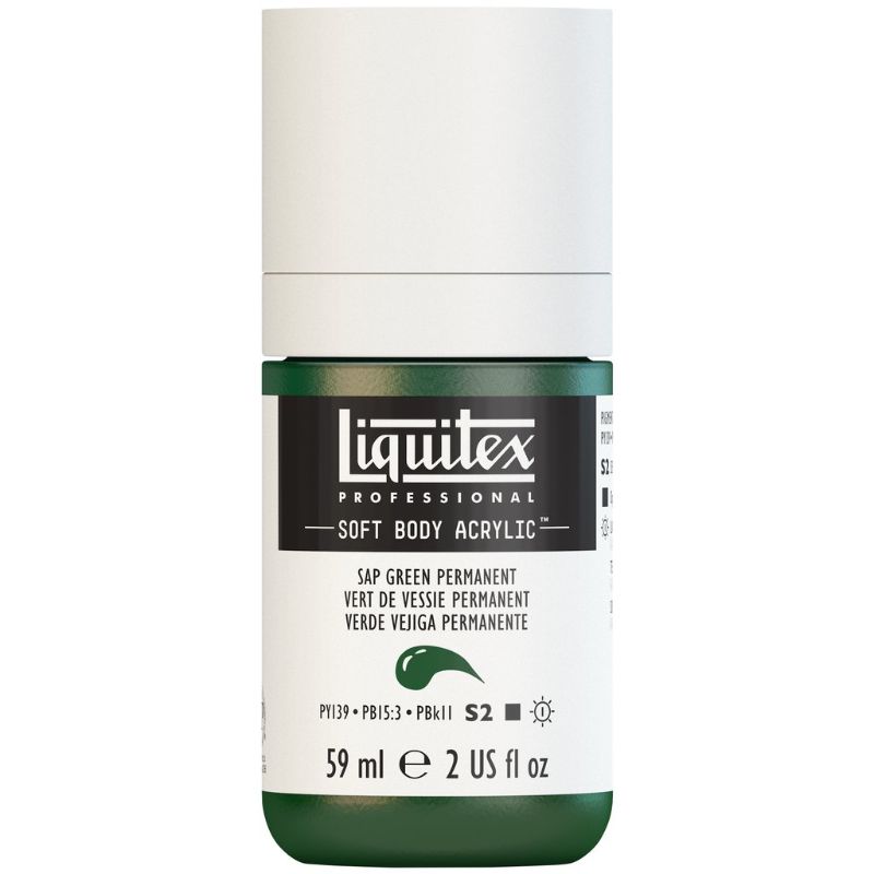 LIQUITEX PROFESSIONAL SOFT BODY ACRYLIC PAINT 59ML - SAP GREEN PERM 315 S2