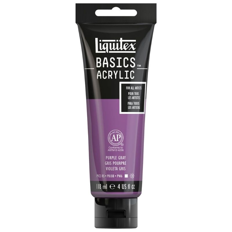 LIQUITEX BASICS ACRYLIC PAINT 118ML - PURPLE GREY