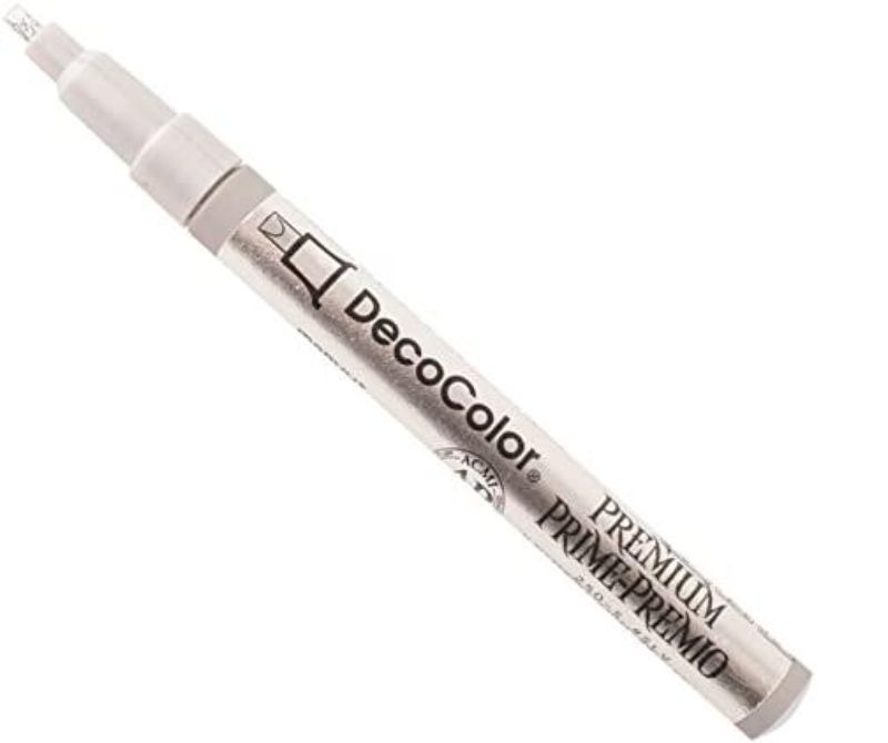 MARVY DECO PREMIUM PAINT MARKER 250 CALLIGRAPHY - SILVER