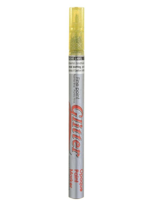 MARVY DECO GLITTER PAINT MARKER - YELLOW 5