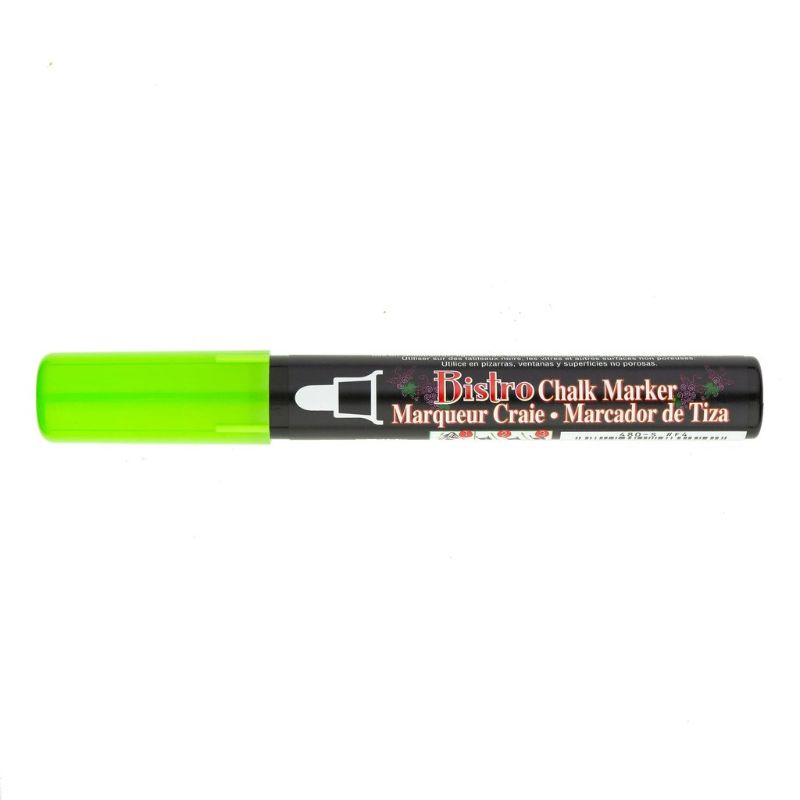 MARVY BISTRO CHALK MARKER 480 BULLET - FLURO GREEN