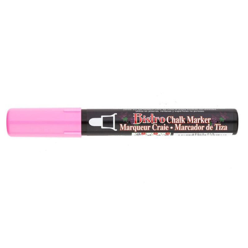 MARVY BISTRO CHALK MARKER 480 BULLET - FLURO PINK
