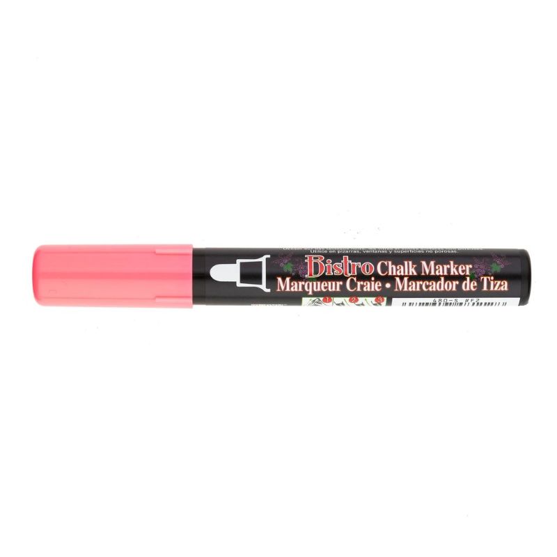 MARVY BISTRO CHALK MARKER 480 BULLET - FLURO RED