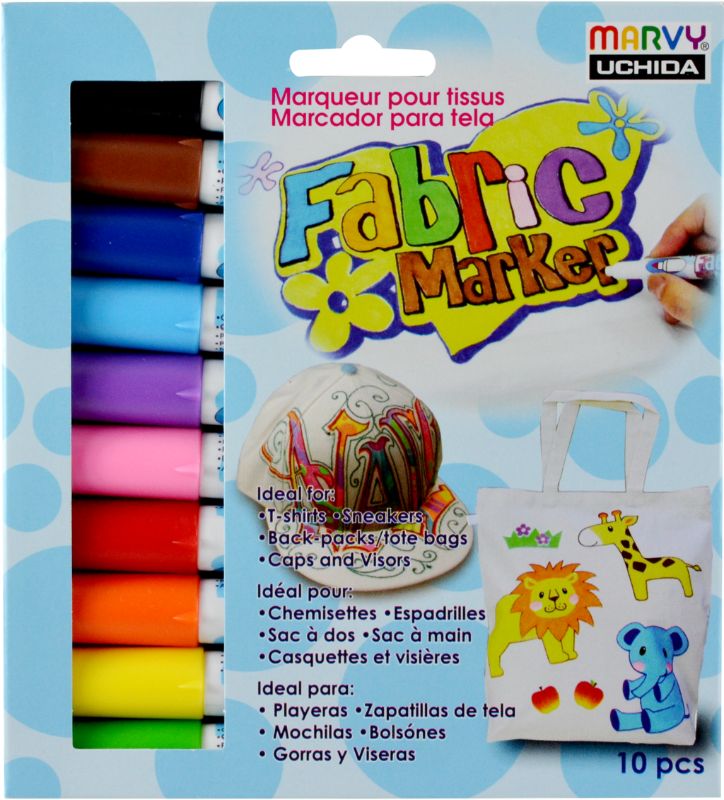 MARVY FABRIC MARKER CONIC 560-10V SET OF 10 -