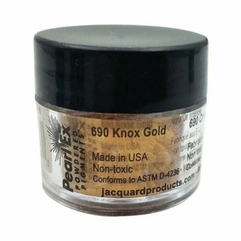 JACQUARD PEARL EX POWDERED PIGMENTS ART EFFECT 3GM - KNOX GOLD 690