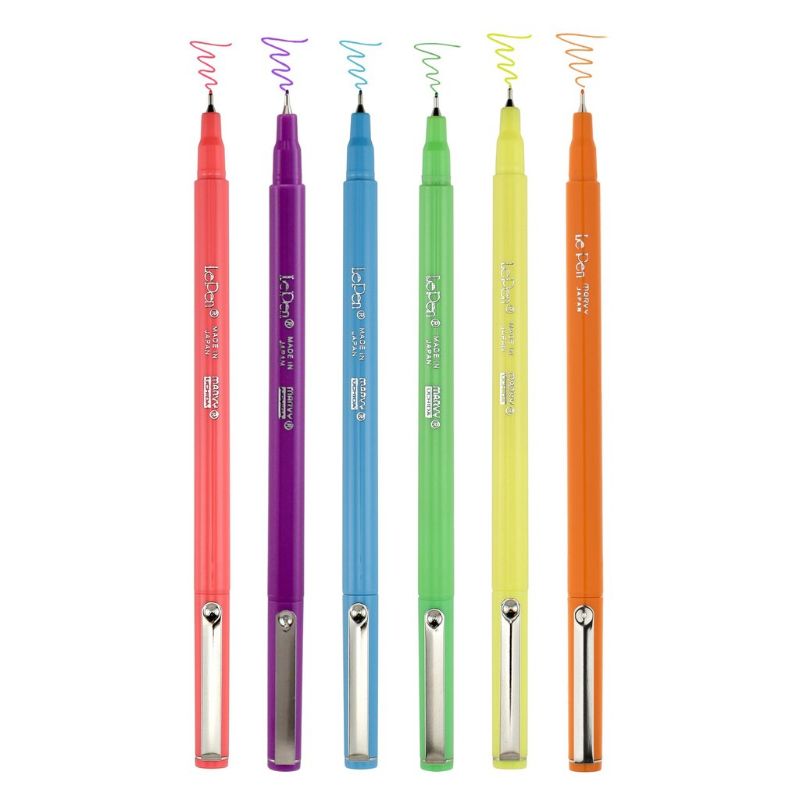 MARVY LE PEN SET OF 6 - 4300-6F NEON
