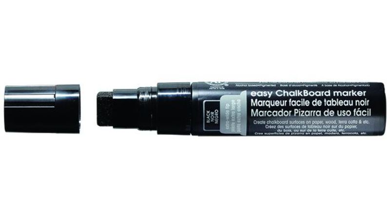 MARVY EASY CHALKBOARD MARKER BLACK - MARVY EASY CHALKBOARD MARKER 484 BLACK