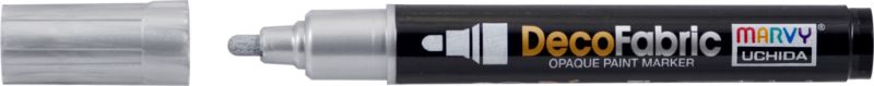 MARVY DECO FABRIC PAINT MARKER #223 - SILVER