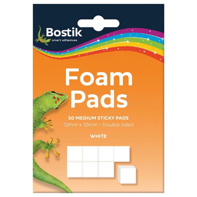 BOSTIK FOAM PADS MEDIUM PACK OF 50 -