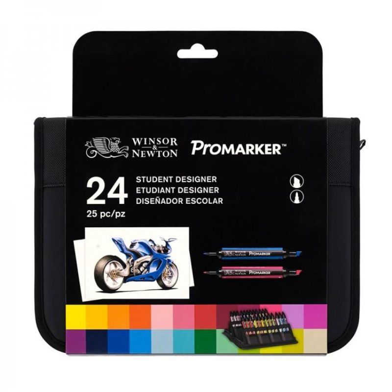 WINSOR & NEWTON PROMARKER WALLET OF 24 -