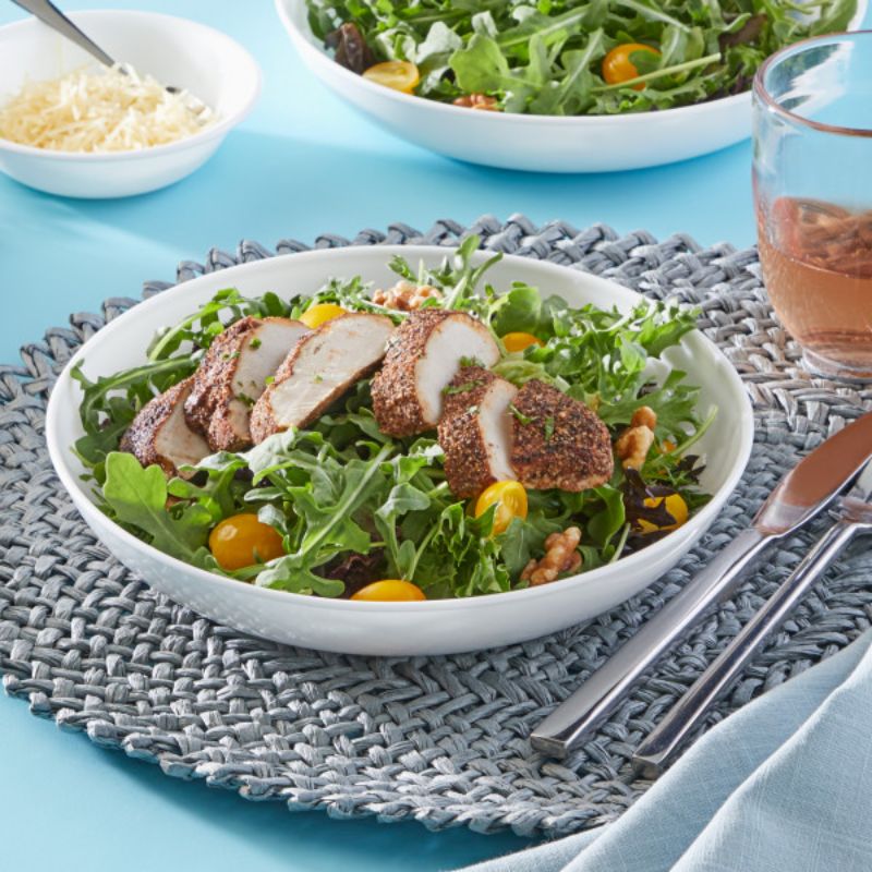 Set of 4 Corelle Winter Frost Low Meal Bowls, 887ml, designed for durable, stylish dining with easy serving and cleanup.