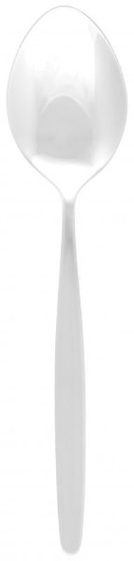 Set of 12 elegant Tablekraft Atlantis table spoons, made from durable stainless steel with a satin finish.