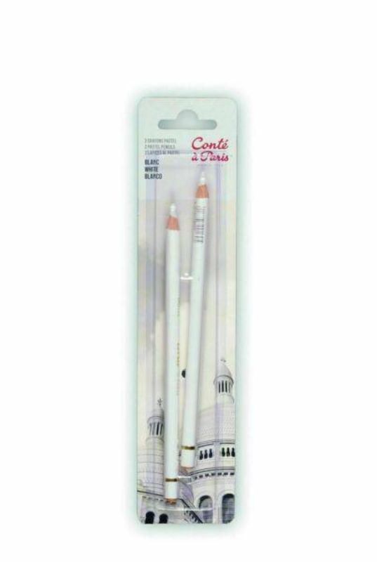 CONTE PASTEL PENCIL WHITE SET OF 2 -