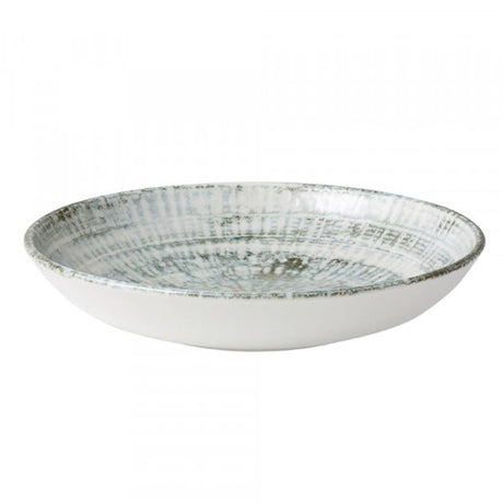 Set of 6 Bonna Odette flared bowls, 230 mm, featuring a rustic pattern and durable, scratch-resistant porcelain design.