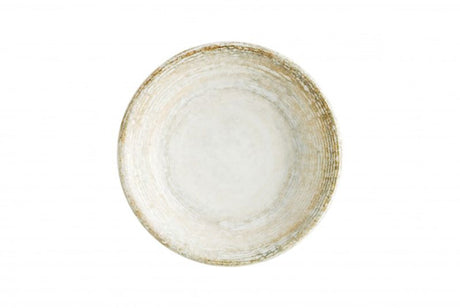Set of 24 Bonna Patera Round Dishes, 90 mm, featuring an earthy tone, stackable, durable, and versatile for modern dining.