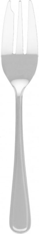Set of 12 elegant stainless steel cake forks with mirror finish, perfect for desserts and casual dining.
