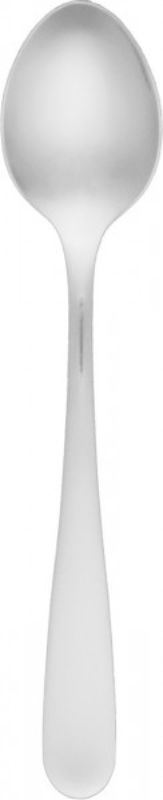 Set of 12 elegant brushed stainless steel coffee spoons, perfect for stirring and serving with style.