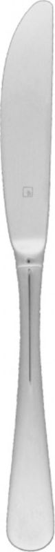 Set of 12 stainless steel dessert knives with a sleek mirror finish, perfect for enhancing any dessert experience.