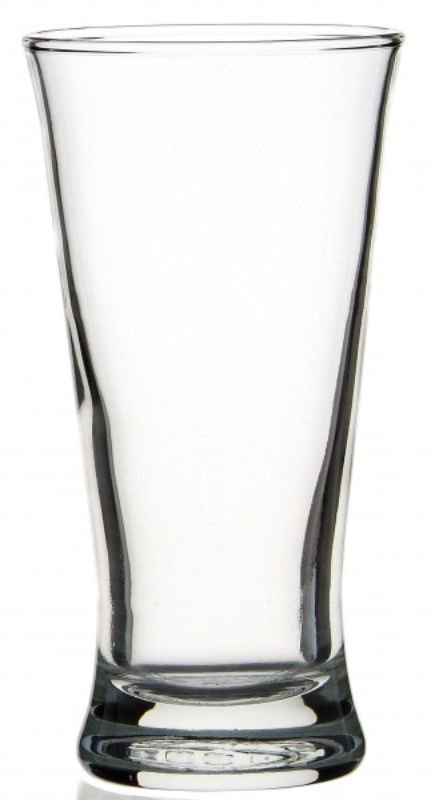 Set of 6 elegant 200ml pilsner glasses by Ocean Glass, perfect for serving lighter beers with style.