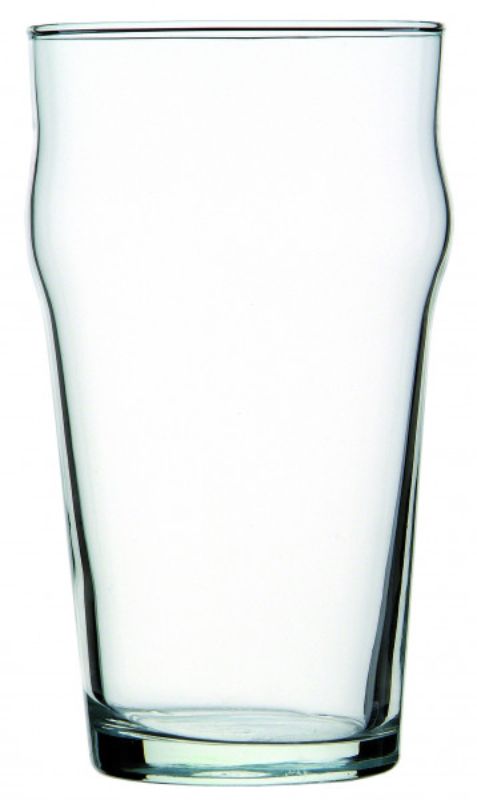 Set of 12 elegant 585ml stackable beer glasses from Bormioli Rocco, perfect for home or pub use.