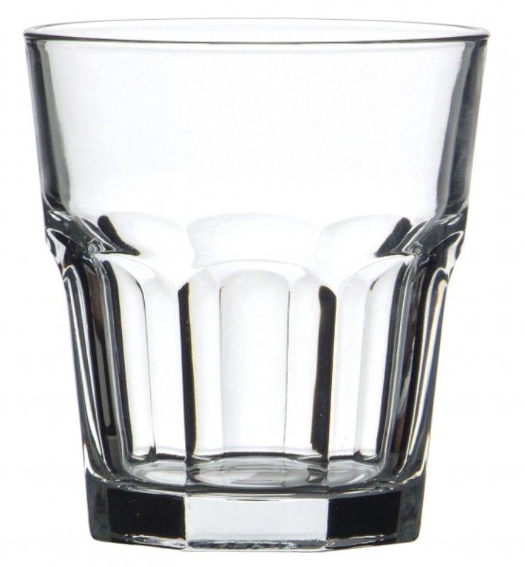 Set of 12 Pasabahce Casablanca 361ml double rock glasses, elegant design for whiskey and cocktails, perfect for any gathering.