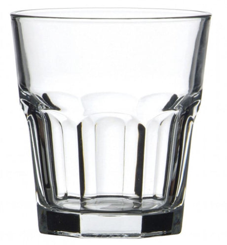 Set of 12 Pasabahce Casablanca 361ml double rock glasses, elegant design for whiskey and cocktails, perfect for any gathering.