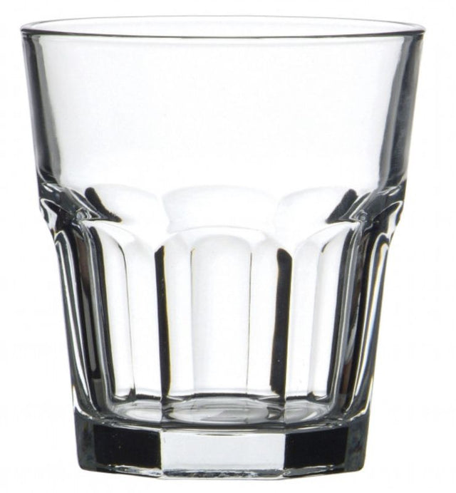 Set of 12 Pasabahce Casablanca 361ml double rock glasses, elegant design for whiskey and cocktails, perfect for any gathering.