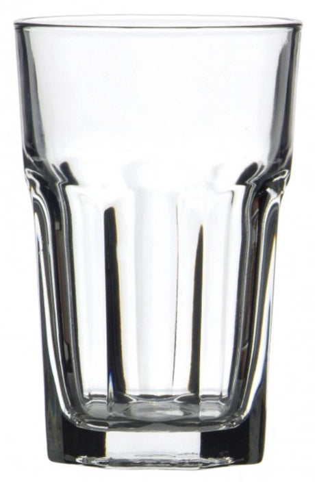 Stylish 295ml Pasabahce Casablanca beverage glasses set of 12, perfect for cocktails, juices, and elegant entertaining.
