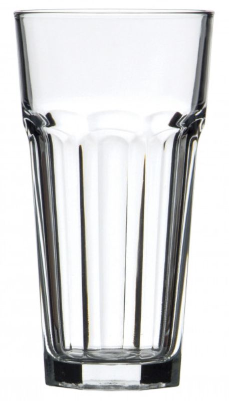 Set of 12 elegant Pasabahce Casablanca coolers, 475ml capacity, perfect for cocktails and iced drinks.