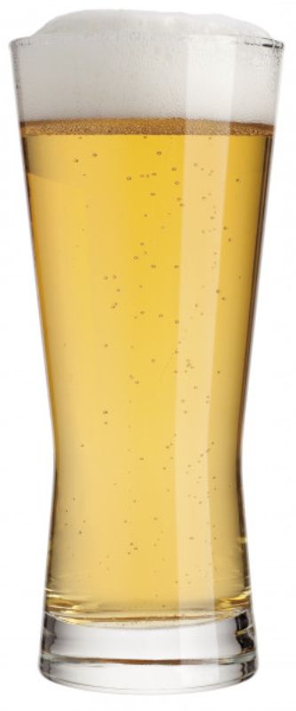 Set of 6 Ocean Metro Beer glasses with nucleation technology, enhancing flavor and fizz for a premium drinking experience.