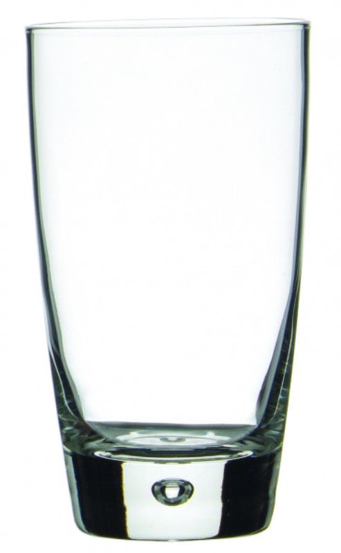 Set of 12 stylish Italian cooler glasses, 445ml, with unique bubble detail and smooth rims for elegant drinking experiences.