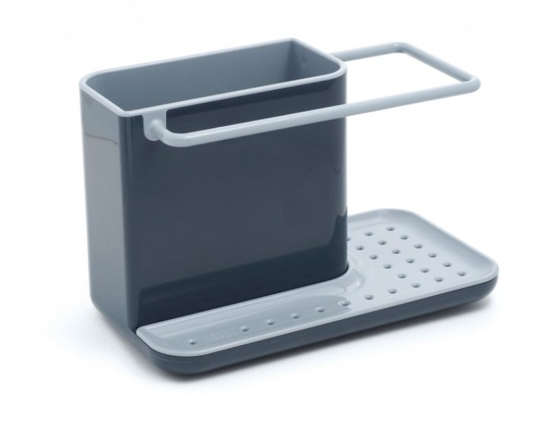 Joseph Joseph Sink Caddy: stylish organizer with compartments, drying rail, sponge plate, and drainage system for a tidy kitchen sink.