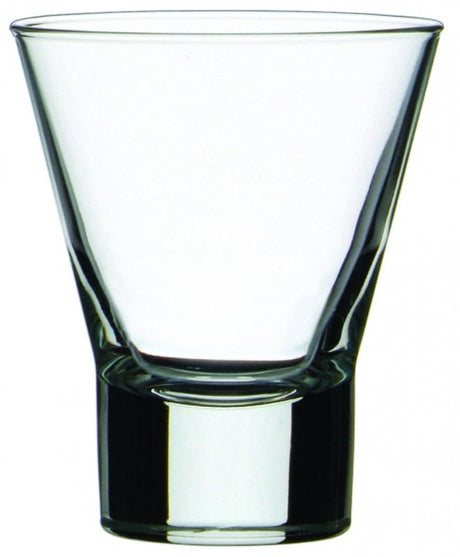 Set of 6 Bormioli Rocco Ypsilon 335ml glasses, elegantly designed for cocktails and everyday use.