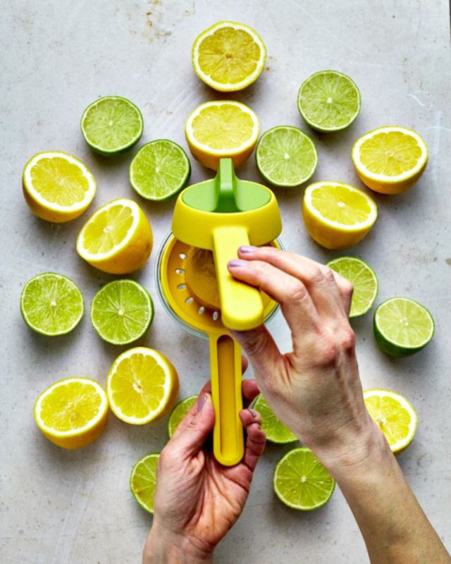 Joseph Joseph Juicemax Citrus Press with easy-squeeze handles for maximum juice extraction from citrus fruits.
