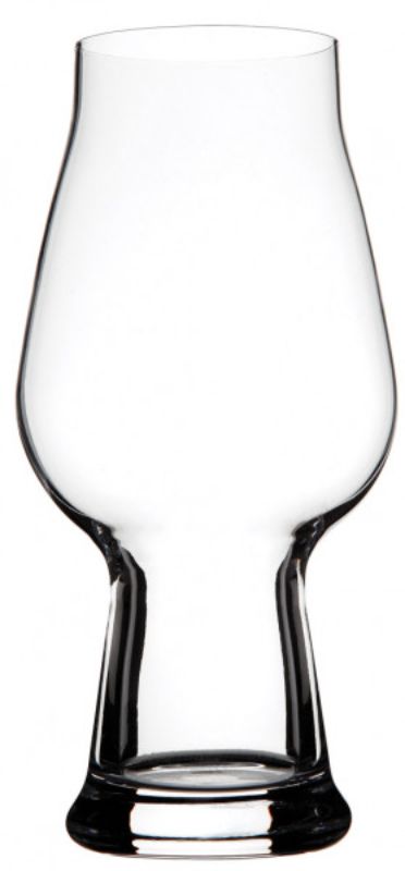 Set of 6 Luigi Bormioli Birrateque IPA glasses, crafted for enhancing aroma and flavor of craft beers.