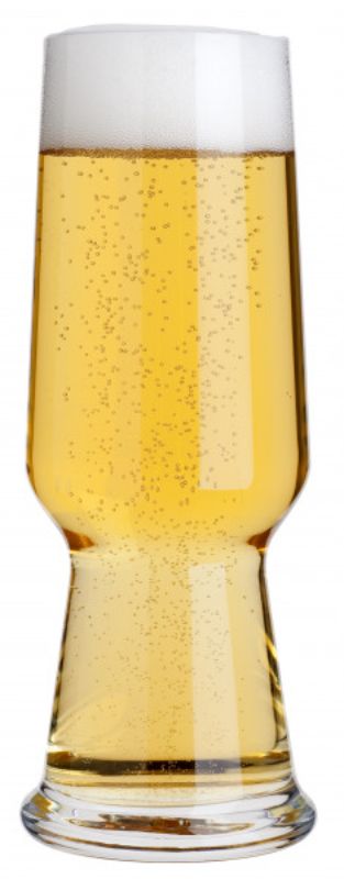 Set of 2 Luigi Bormioli Birrateque Pilsner glasses, designed for optimal beer tasting with a linear shape and lead-free crystal.