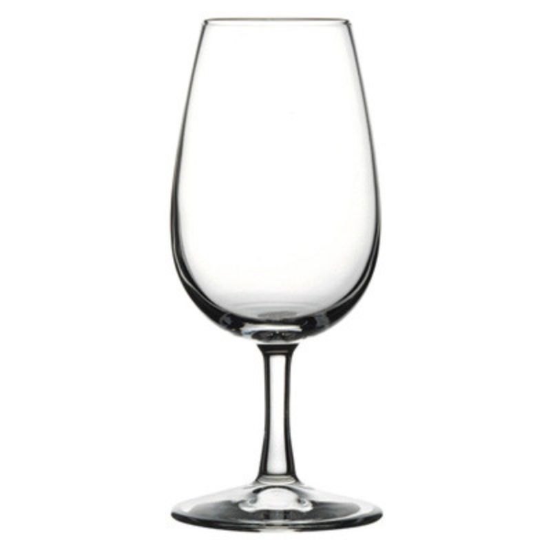 Set of 12 elegant 215ml Pasabahce wine tasters for enhancing wine flavors and aesthetics during tastings.